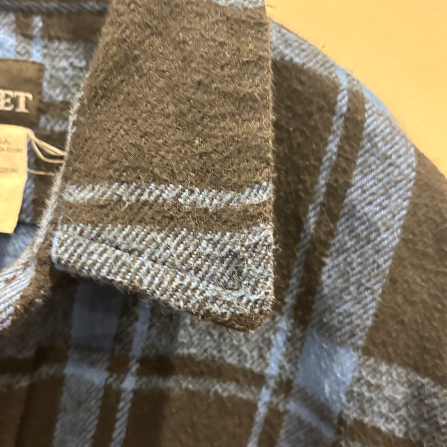 90's Codet フランネルチェックシャツ 青黒 (L)/A8947S-SO