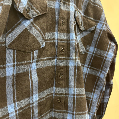 90's Codet フランネルチェックシャツ 青黒 (L)/A8947S-SO