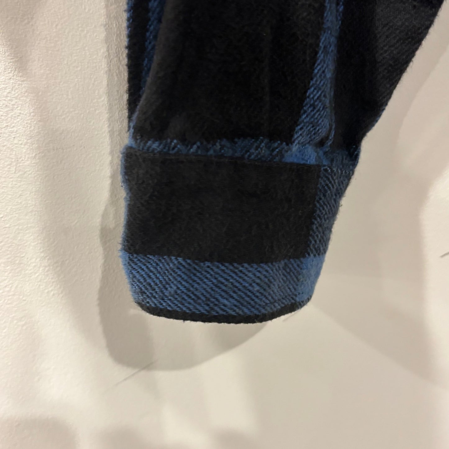 90's Codet フランネルチェックシャツ 青黒 (L)/A8947S-SO