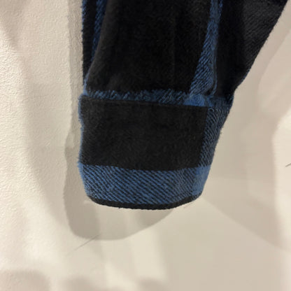 90's Codet フランネルチェックシャツ 青黒 (L)/A8947S-SO