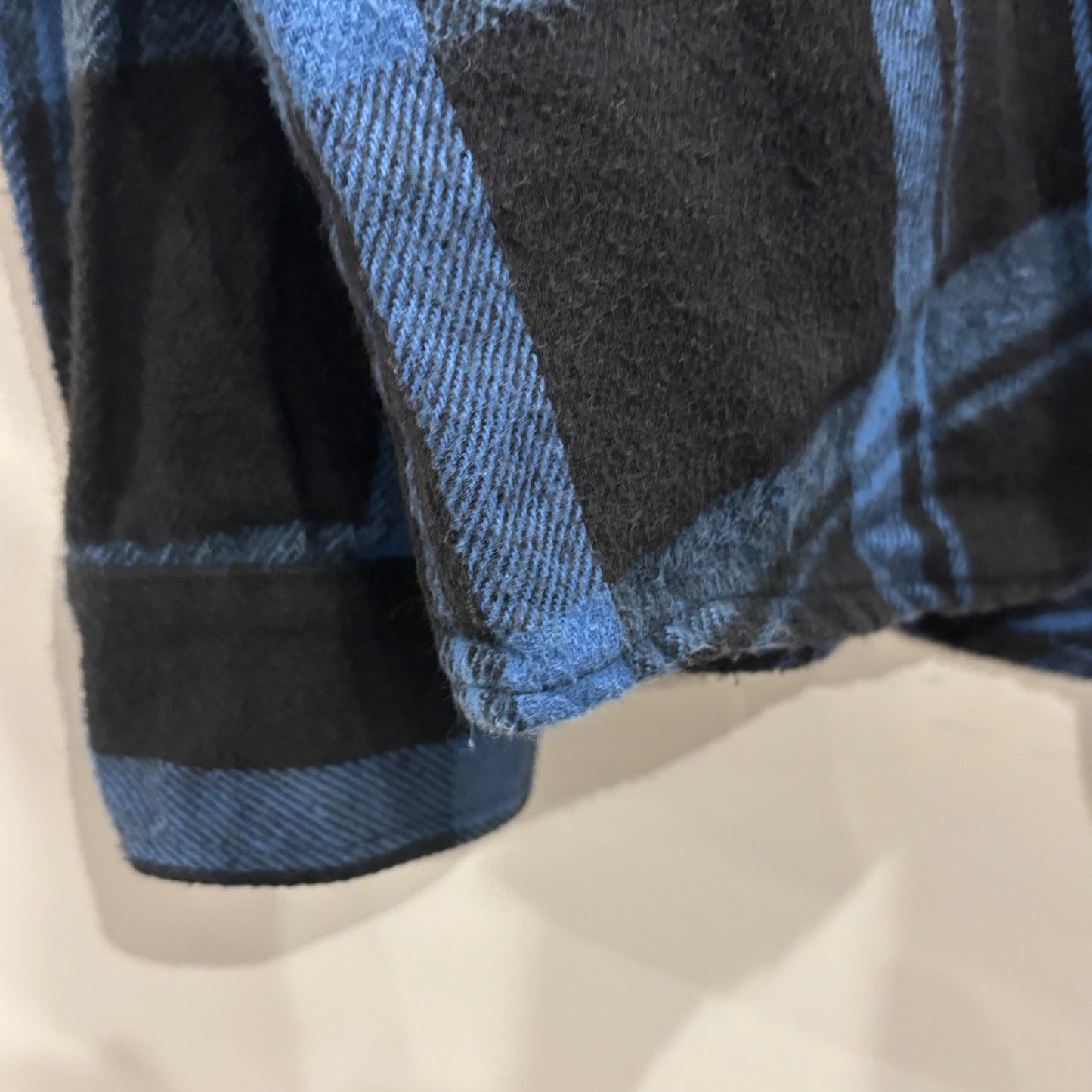 90's Codet フランネルチェックシャツ 青黒 (L)/A8947S-SO