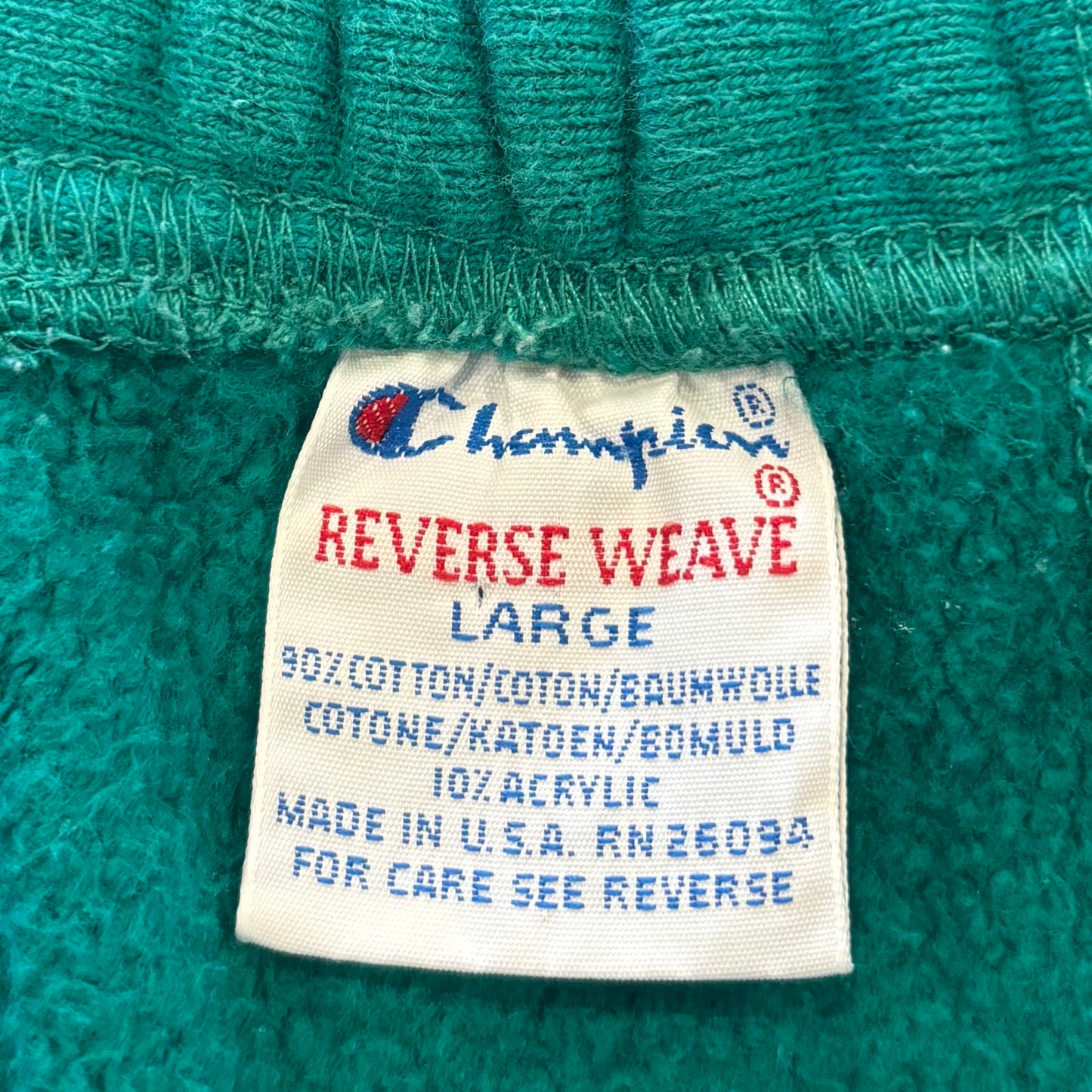 90's Champion チャンピオン REVERSE WEAVE スウェットパンツ ターコイズグリーン (L) /B4220P-SO