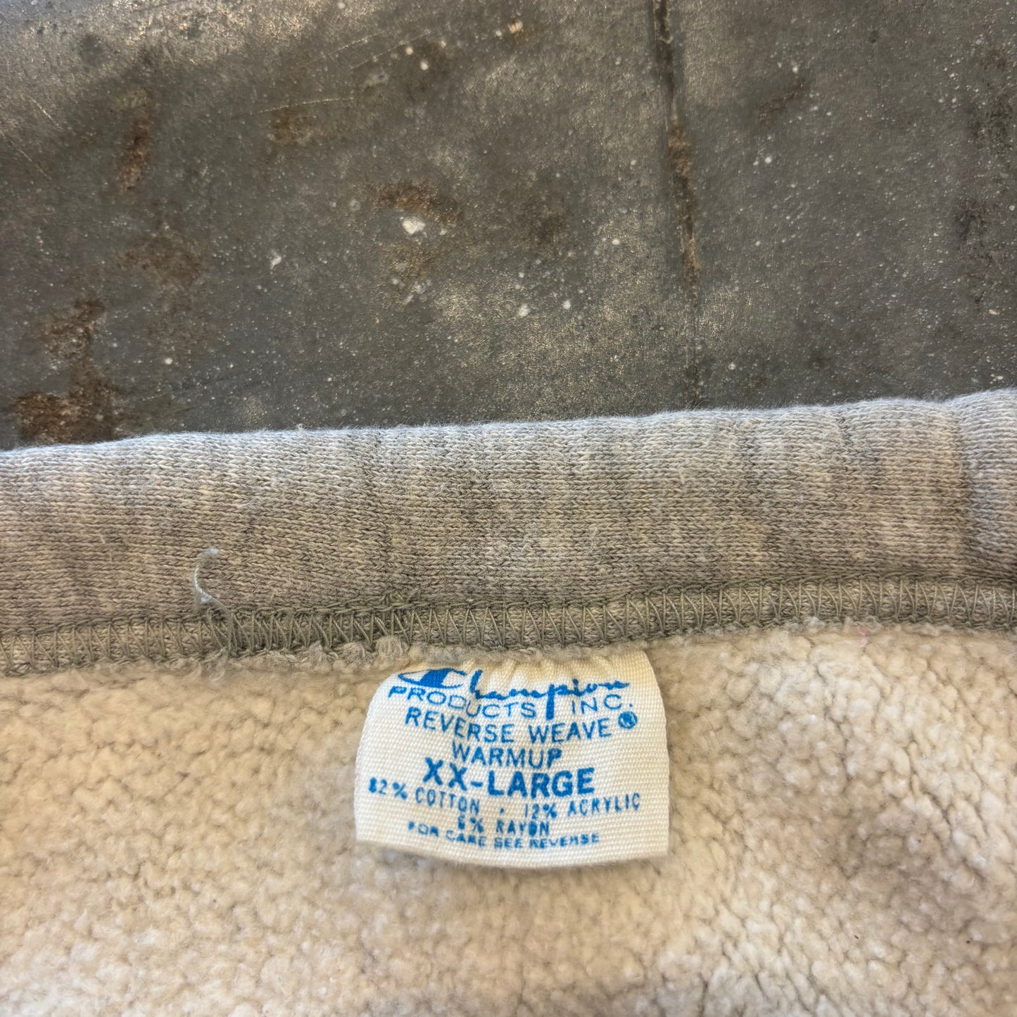 70's Champion REVERSE WEAVE リバースウィーブ MICHIGAN STATE FOOTBALL カレッジ スウェットパンツ グレー (XXL) /B4222P-SO