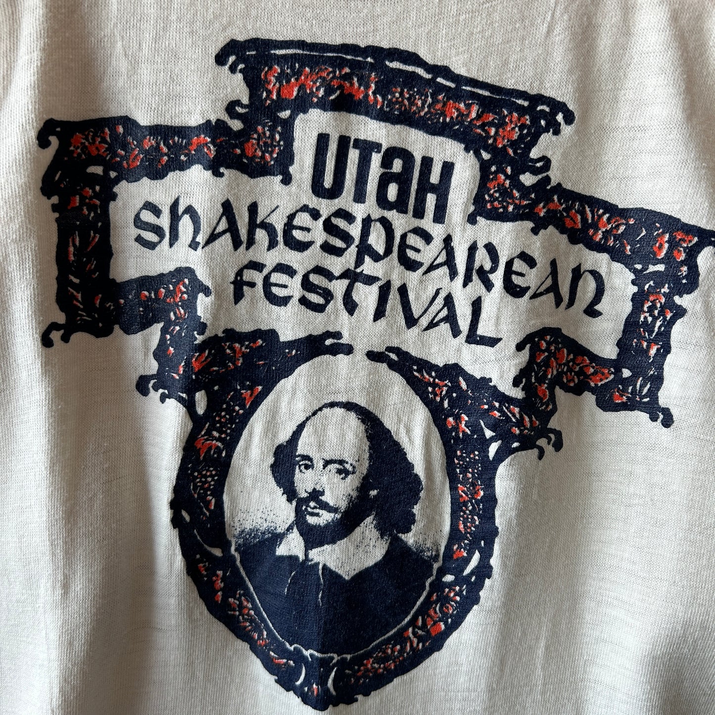 80's ARTEX UTaH Shakespearean Festival カレッジ フットボールTシャツ (XL)/C1079T-SO