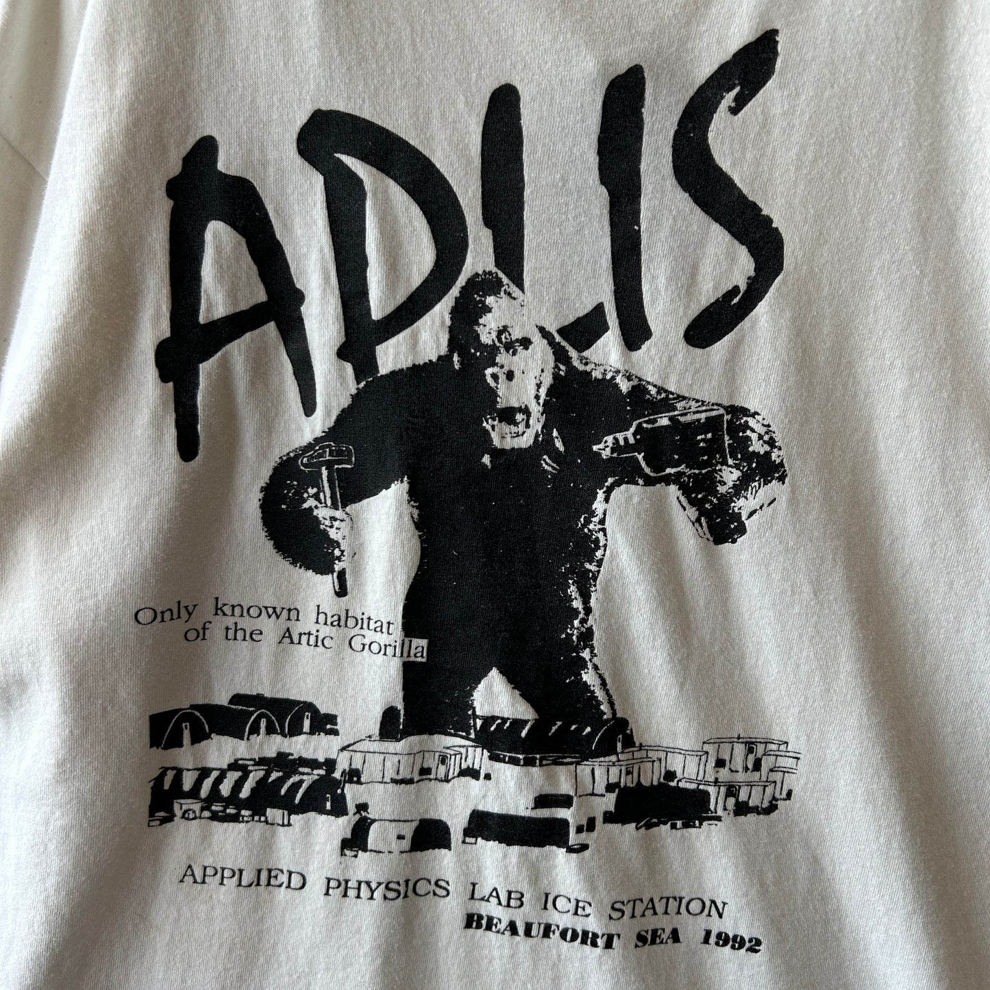 90's APLIS(応用物理学研究所氷上観測ステーション) Tシャツ Jerzees(L)/C0805T-SO