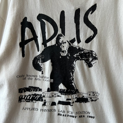 90's APLIS(応用物理学研究所氷上観測ステーション) Tシャツ Jerzees(L)/C0805T-SO