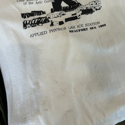 90's APLIS(応用物理学研究所氷上観測ステーション) Tシャツ Jerzees(L)/C0805T-SO