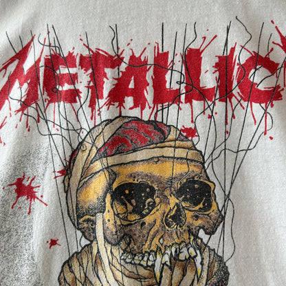 80's Metallica × Pushead メタリカ 『One』プロモTシャツ バンドT パスヘッド (L)/A8529T-SO