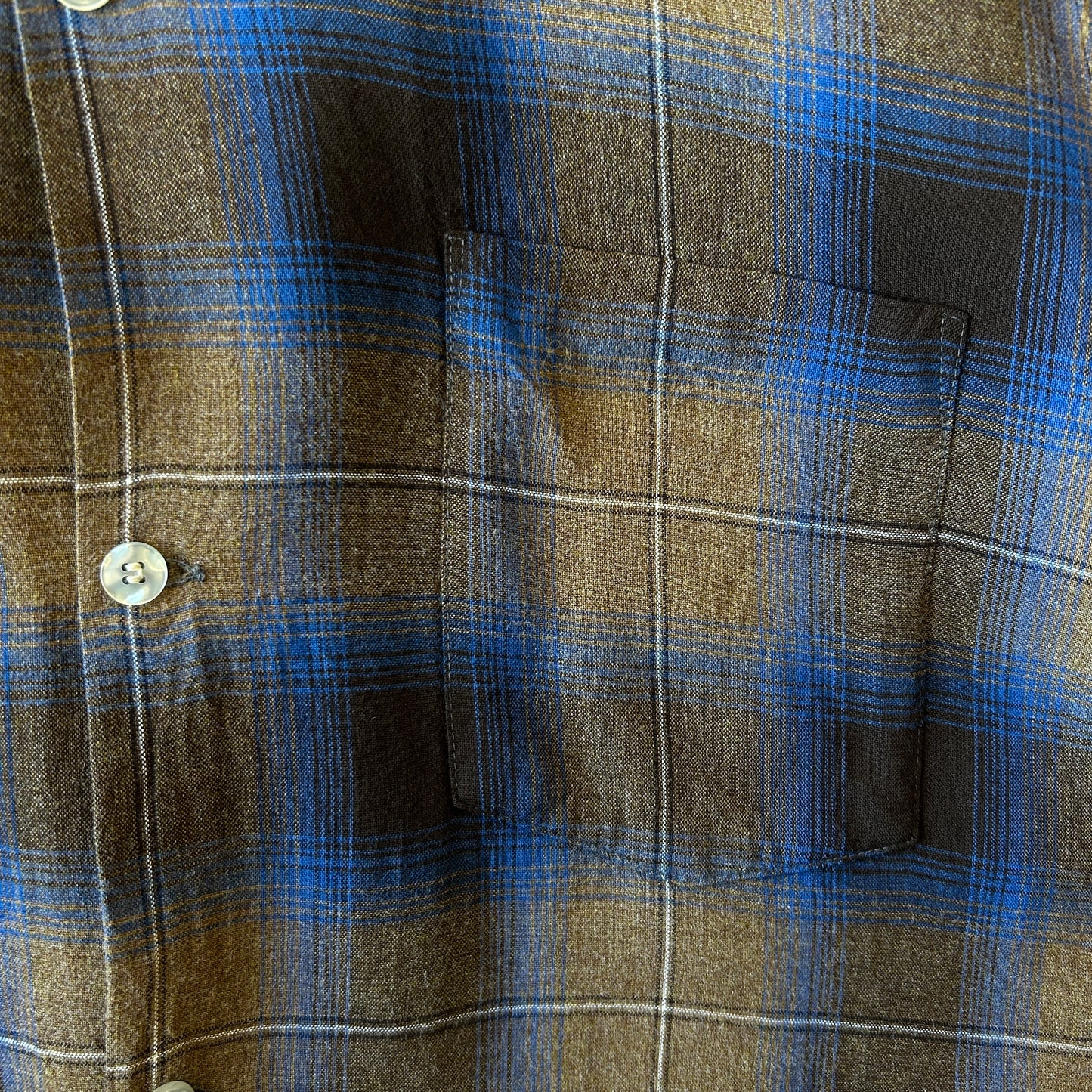 70's Chevella by Arrow レーヨン オンブレチェックシャツ (M)/A9198SH-SO