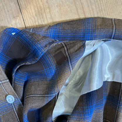 70's Chevella by Arrow レーヨン オンブレチェックシャツ (M)/A9198SH-SO