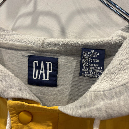 "お客様お問い合わせ商品"90's GAP Nylon × Sweat Varsity Jacket マスタードイエロー (S)/A9881H-SO