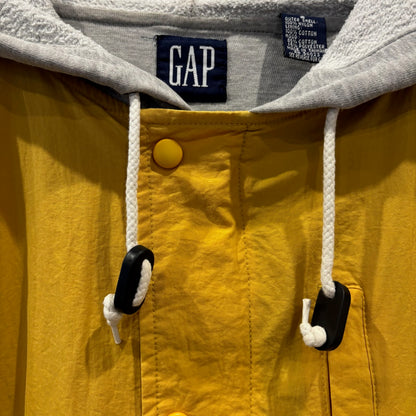"お客様お問い合わせ商品"90's GAP Nylon × Sweat Varsity Jacket マスタードイエロー (S)/A9881H-SO