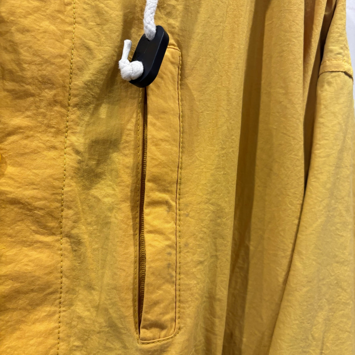 "お客様お問い合わせ商品"90's GAP Nylon × Sweat Varsity Jacket マスタードイエロー (S)/A9881H-SO
