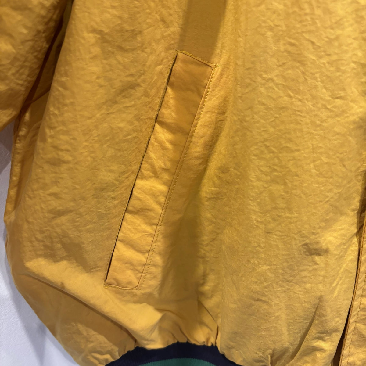 "お客様お問い合わせ商品"90's GAP Nylon × Sweat Varsity Jacket マスタードイエロー (S)/A9881H-SO