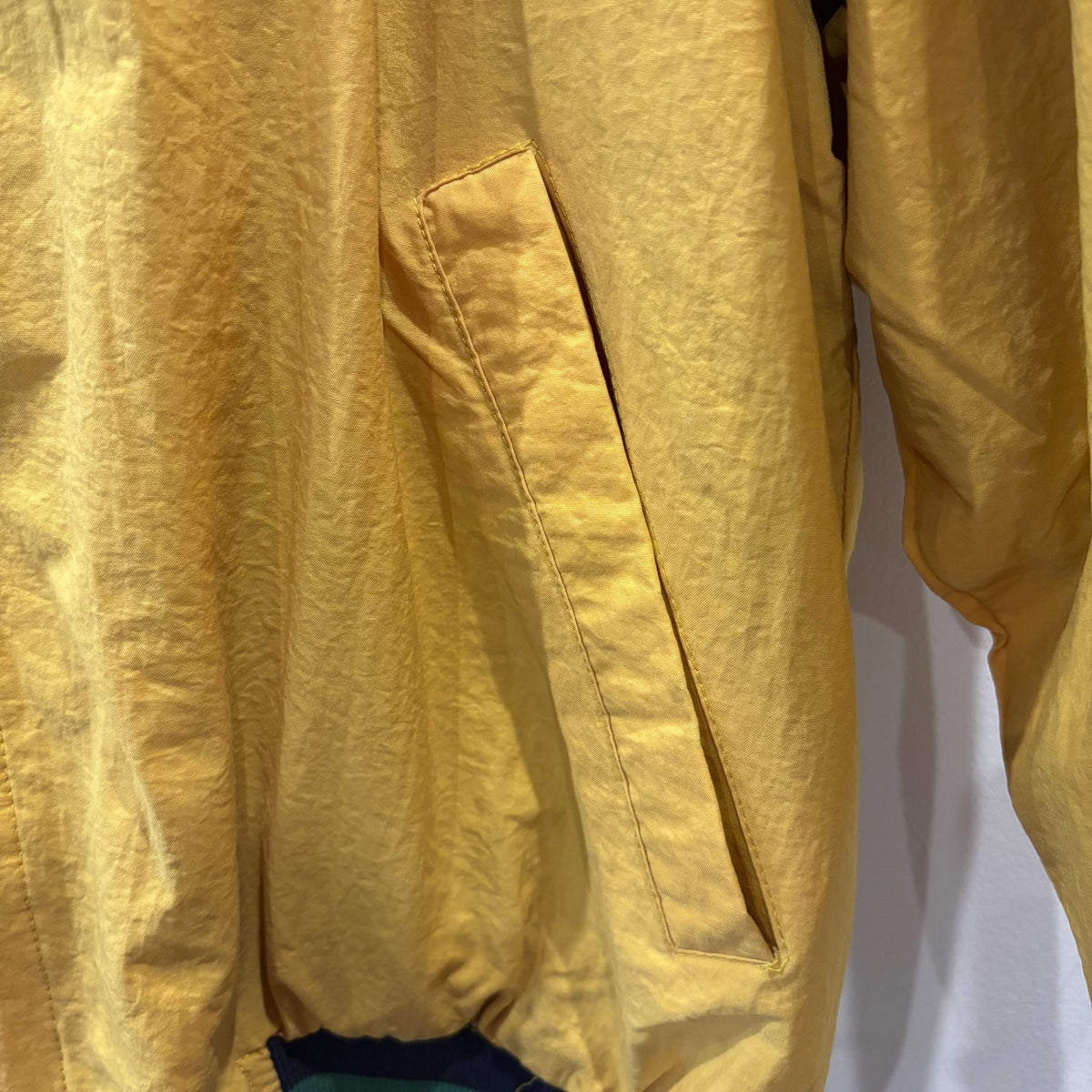 "お客様お問い合わせ商品"90's GAP Nylon × Sweat Varsity Jacket マスタードイエロー (S)/A9881H-SO