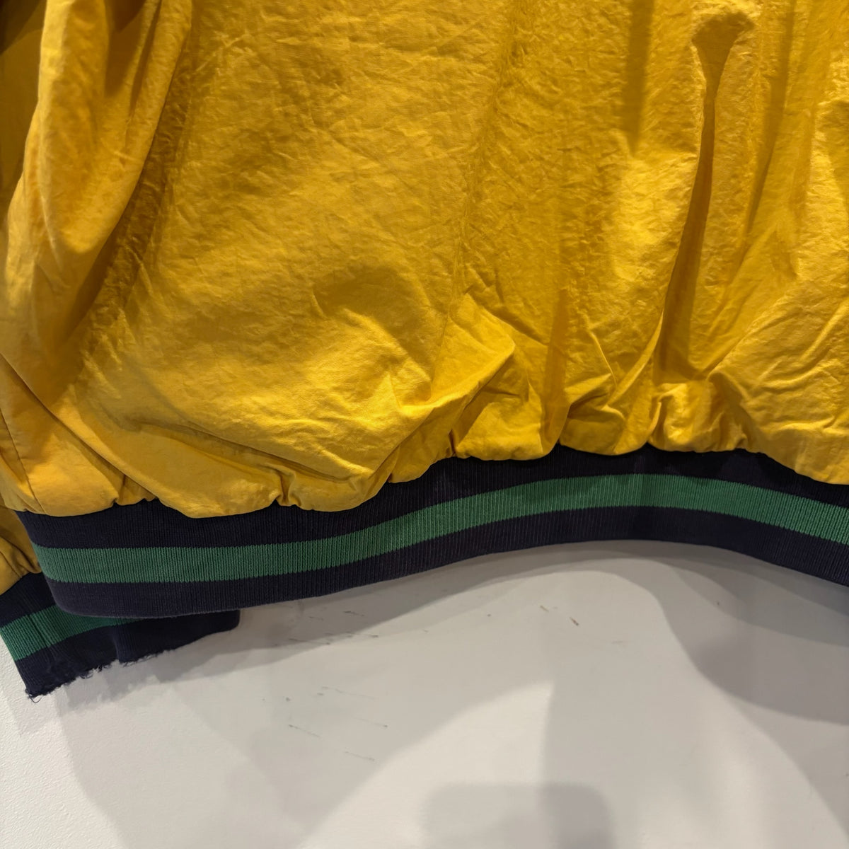 "お客様お問い合わせ商品"90's GAP Nylon × Sweat Varsity Jacket マスタードイエロー (S)/A9881H-SO
