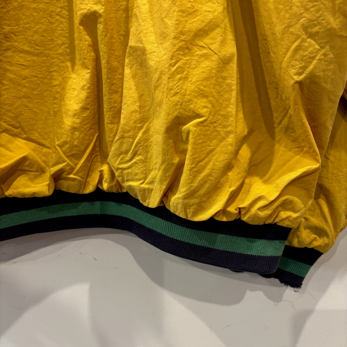 "お客様お問い合わせ商品"90's GAP Nylon × Sweat Varsity Jacket マスタードイエロー (S)/A9881H-SO