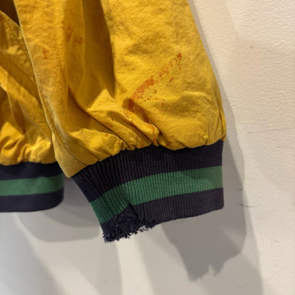 "お客様お問い合わせ商品"90's GAP Nylon × Sweat Varsity Jacket マスタードイエロー (S)/A9881H-SO