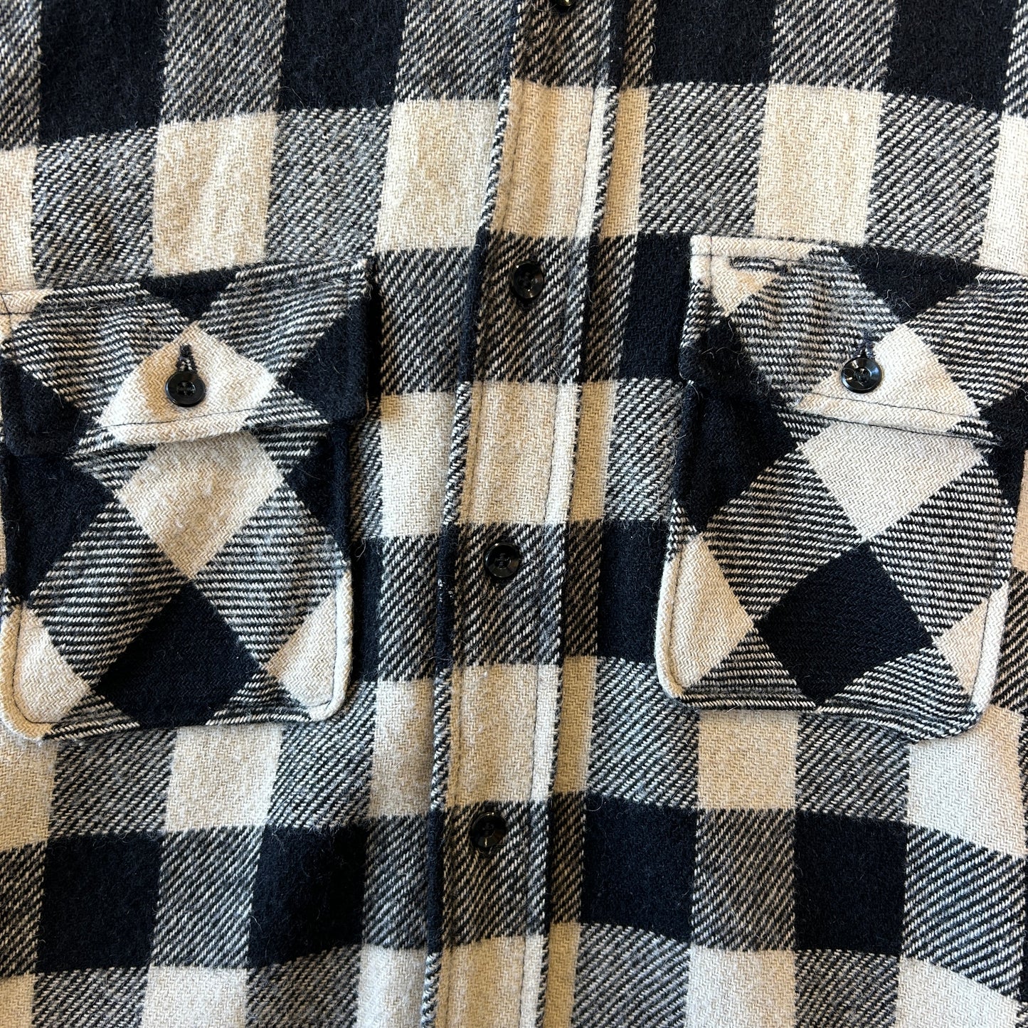 60's PILGRIM ピルグリム バッファローチェックシャツ マチ付き ブロックチェック　/C0626SH-SO