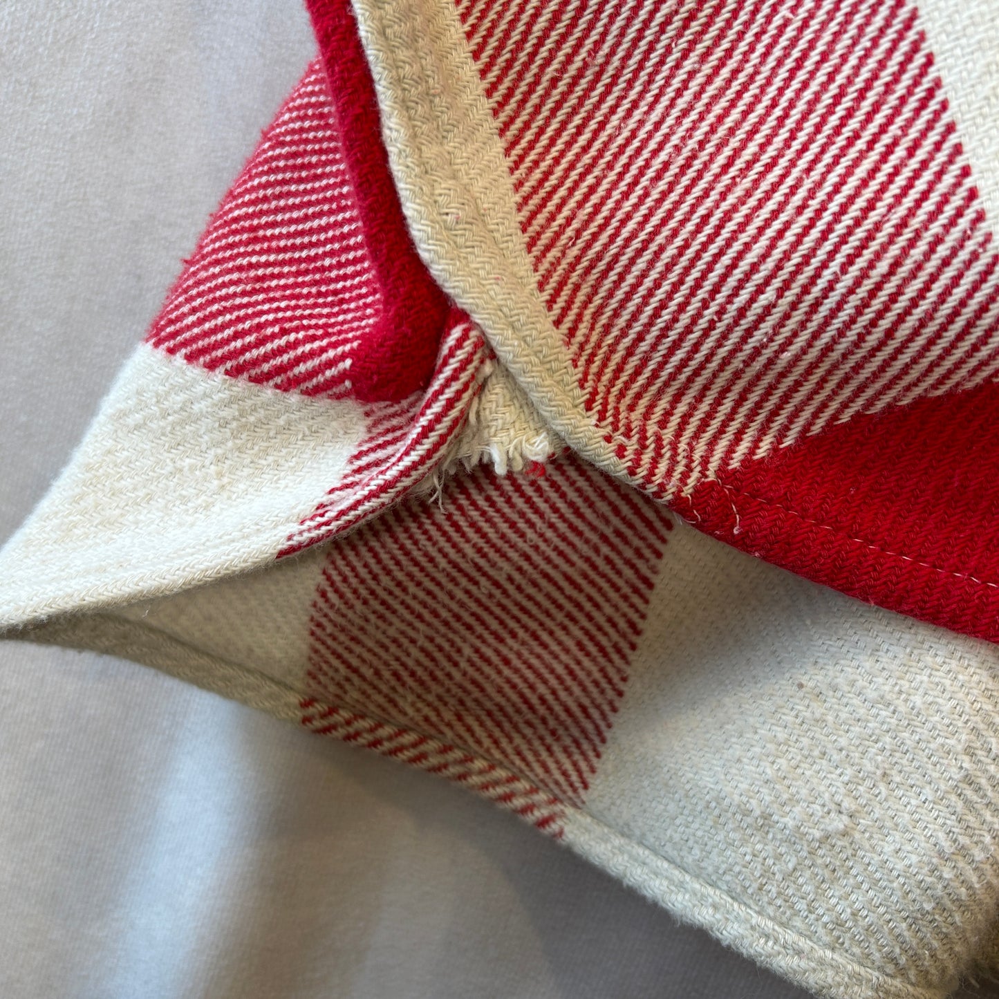 60's PILGRIM ピルグリム マチ付き ネルシャツ チェック sears 赤白(M)/A9264SH-SO