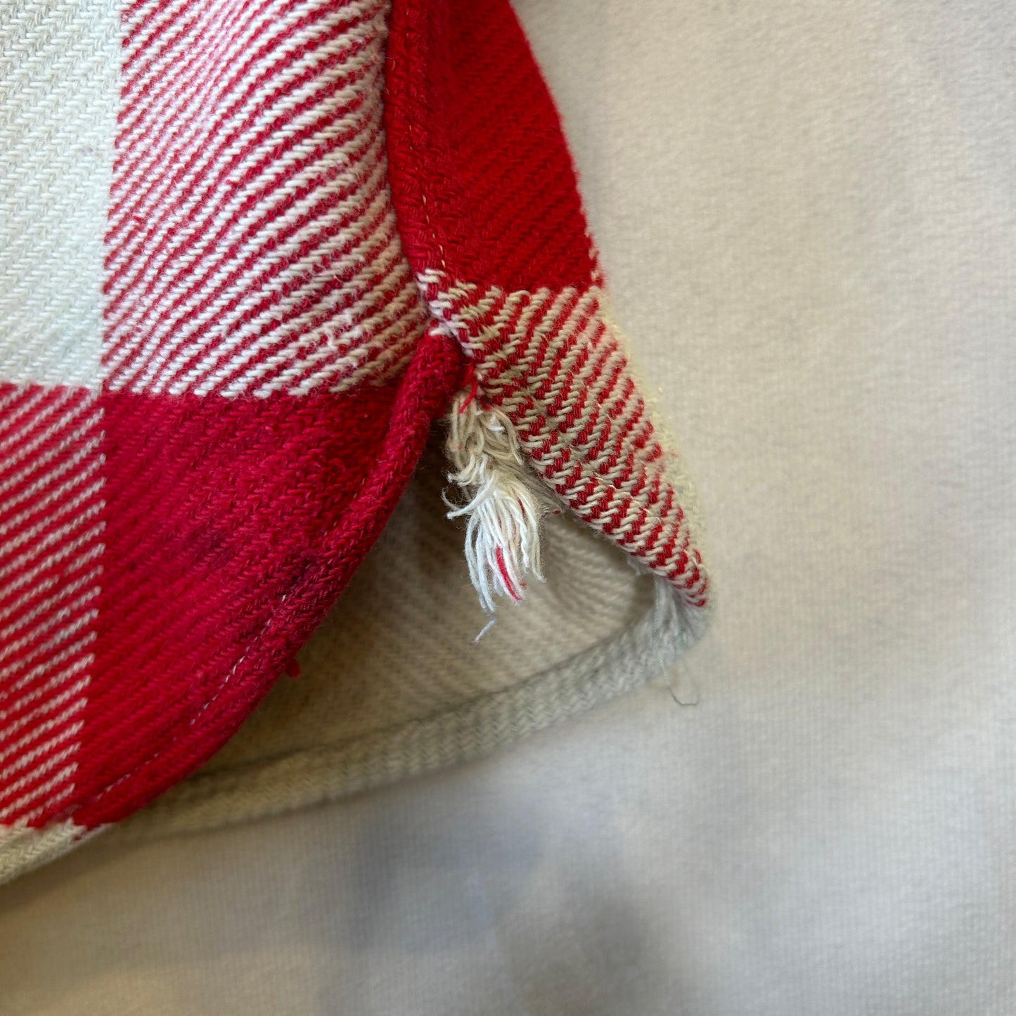 60's PILGRIM ピルグリム マチ付き ネルシャツ チェック sears 赤白(M)/A9264SH-SO