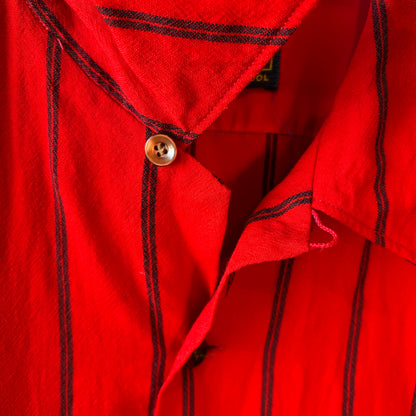 60's Sir Pendleton ペンドルトン ウールストライプシャツ レッド/ネイビー(L)/C0374SH-SO