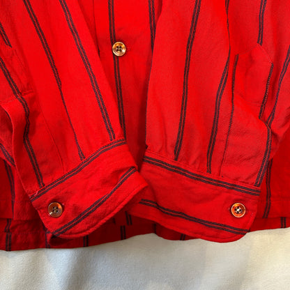 60's Sir Pendleton ペンドルトン ウールストライプシャツ レッド/ネイビー(L)/C0374SH-SO