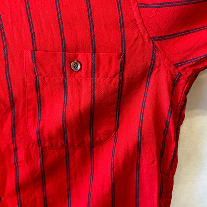 60's Sir Pendleton ペンドルトン ウールストライプシャツ レッド/ネイビー(L)/C0374SH-SO