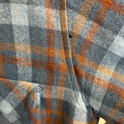 70's Pendleton ペンドルトン ボードシャツ オープンカラー 青(XL)/A8244SH-SO