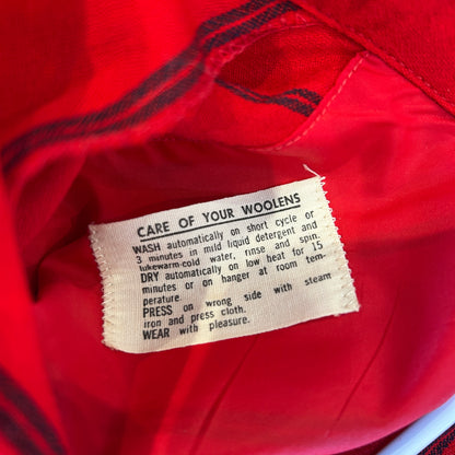 60's Sir Pendleton ペンドルトン ウールストライプシャツ レッド/ネイビー(L)/C0374SH-SO