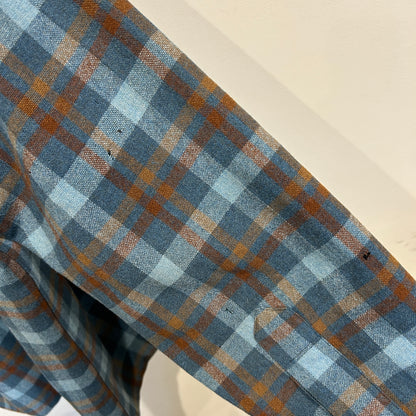 70's Pendleton ペンドルトン ボードシャツ オープンカラー 青(XL)/A8244SH-SO