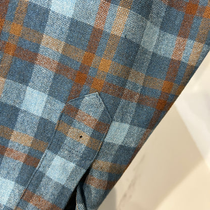 70's Pendleton ペンドルトン ボードシャツ オープンカラー 青(XL)/A8244SH-SO