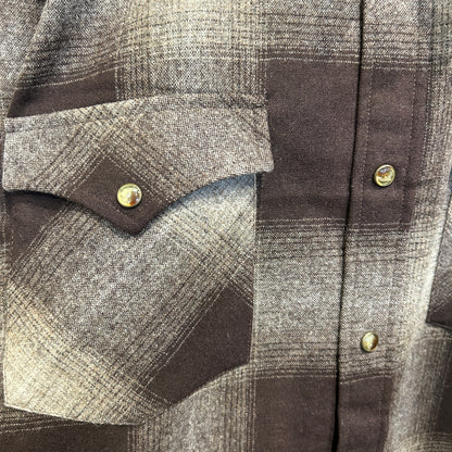 PENDLETON ペンドルトン オンブレ チェックウェスタンシャツ 茶(L)/8657SH-SO
