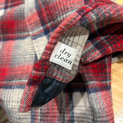 70's Pendleton ペンドルトン ウールチェックウェスタンシャツ 赤白紺(XL)/A8658SH-SO