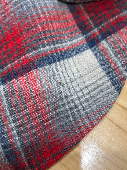 70's Pendleton ペンドルトン ウールチェックウェスタンシャツ 赤白紺(XL)/A8658SH-SO