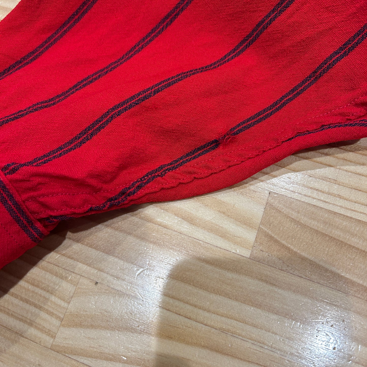 60's Sir Pendleton ペンドルトン ウールストライプシャツ レッド/ネイビー(L)/C0374SH-SO