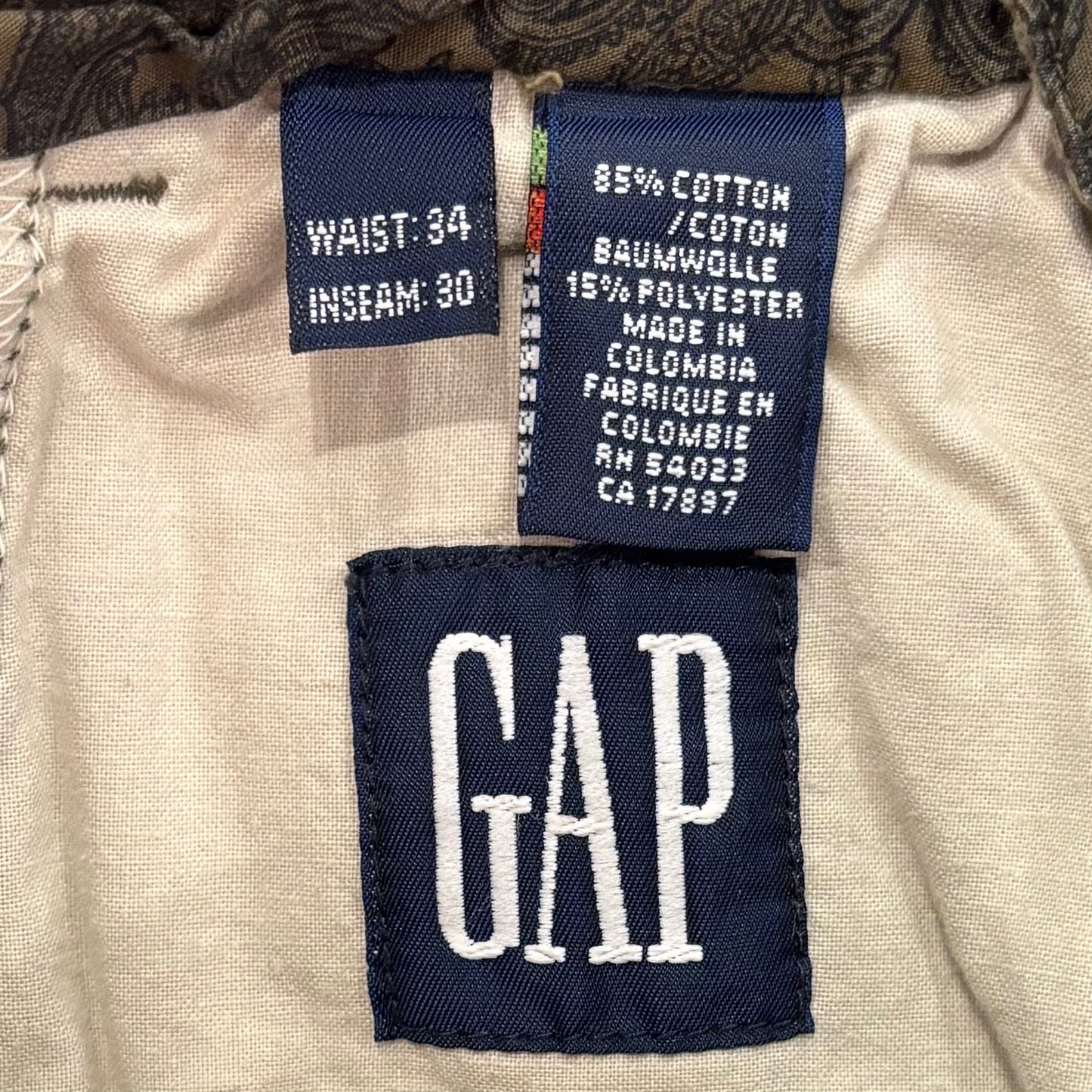 90's GAP ギャップ  コーデュロイ パンツ カーキ (W34/L30) /B1372P-SO