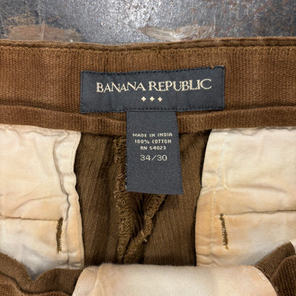 00's BANANA REPUBLIC バナナリパブリック コーデュロイ パンツ ブラウン (W34/L30) /B1371P-SO
