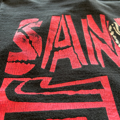 90's Santana&Jeff Beck サンタナ ジェフ・ベック ライブコンサート Tシャツ 黒/A6679Y-SO