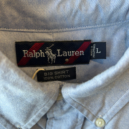 Ralph Lauren ラルフローレン "BIG SHIRT" オックスフォードシャツ ボタンダウン ブルー(L)/C0623SH-SO