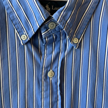 Ralph Lauren ラルフローレン "CLASSIC FIT"ストライプシャツ (M)/A8025SH-SO