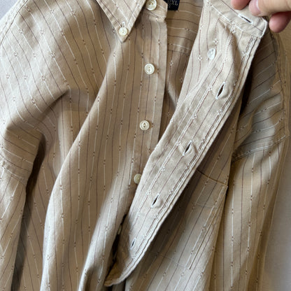 Ralph Lauren ラルフローレン ”AFTON"プルオーバーストライプシャツ (XL)/A2516SH-SO
