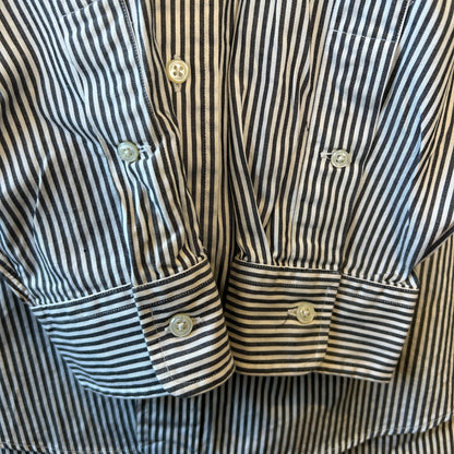 Ralph Lauren ラルフローレン "YARMOUTH"ストライプシャツ 白グレー(16 1/2)/A8049SH-SO