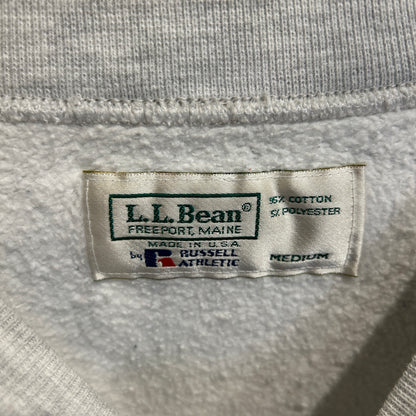 90's L.L.Bean×Russell ラッセル スウェット 無地 ライトグレー(M)/A9045S-SO