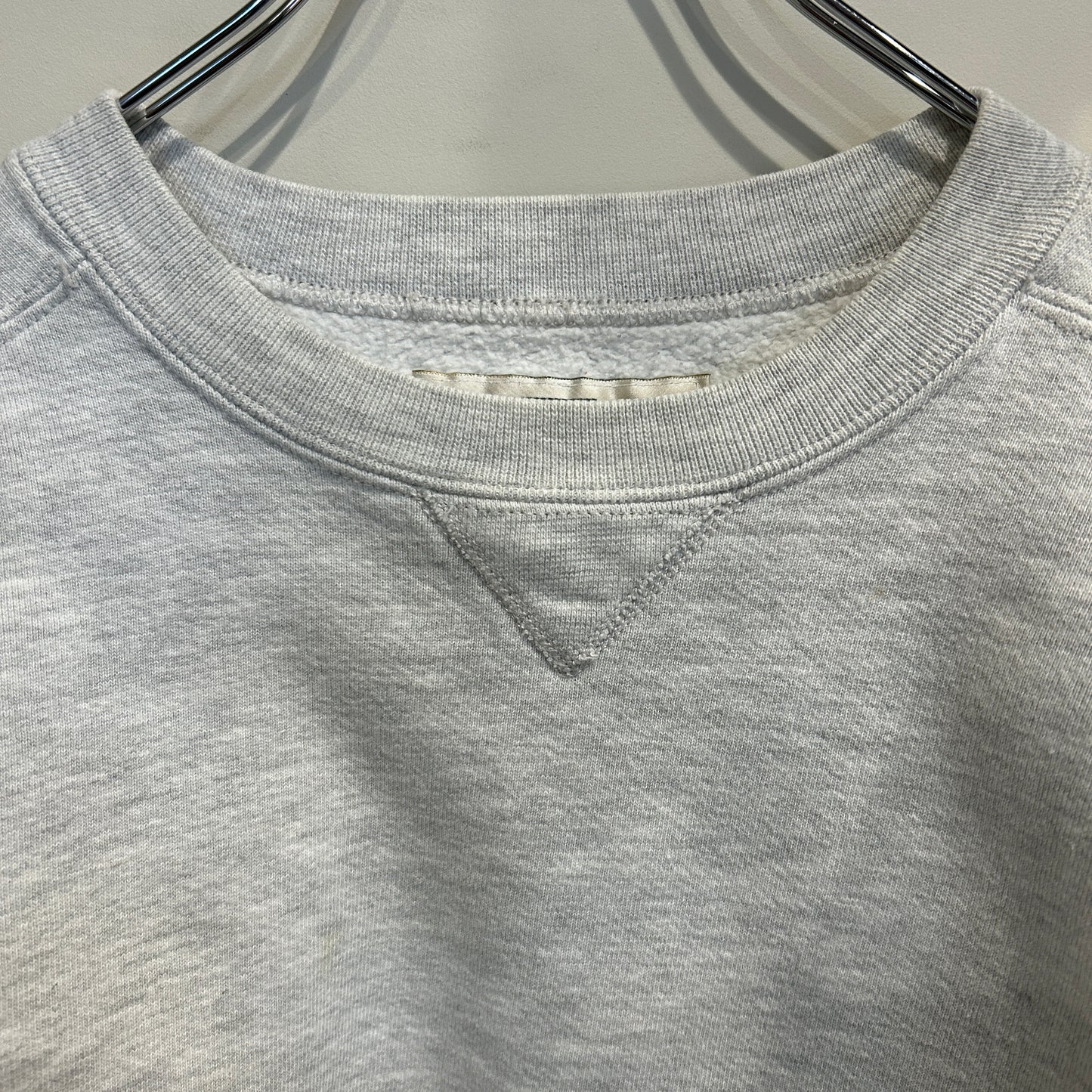 90's L.L.Bean×Russell ラッセル スウェット 無地 ライトグレー(M)/A9045S-SO