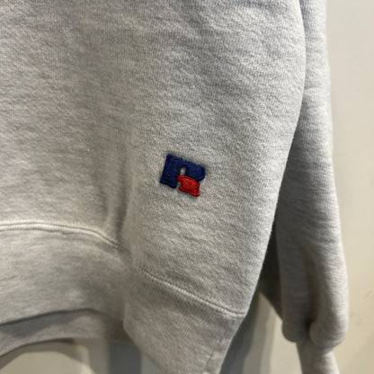 90's L.L.Bean×Russell ラッセル スウェット 無地 ライトグレー(M)/A9045S-SO