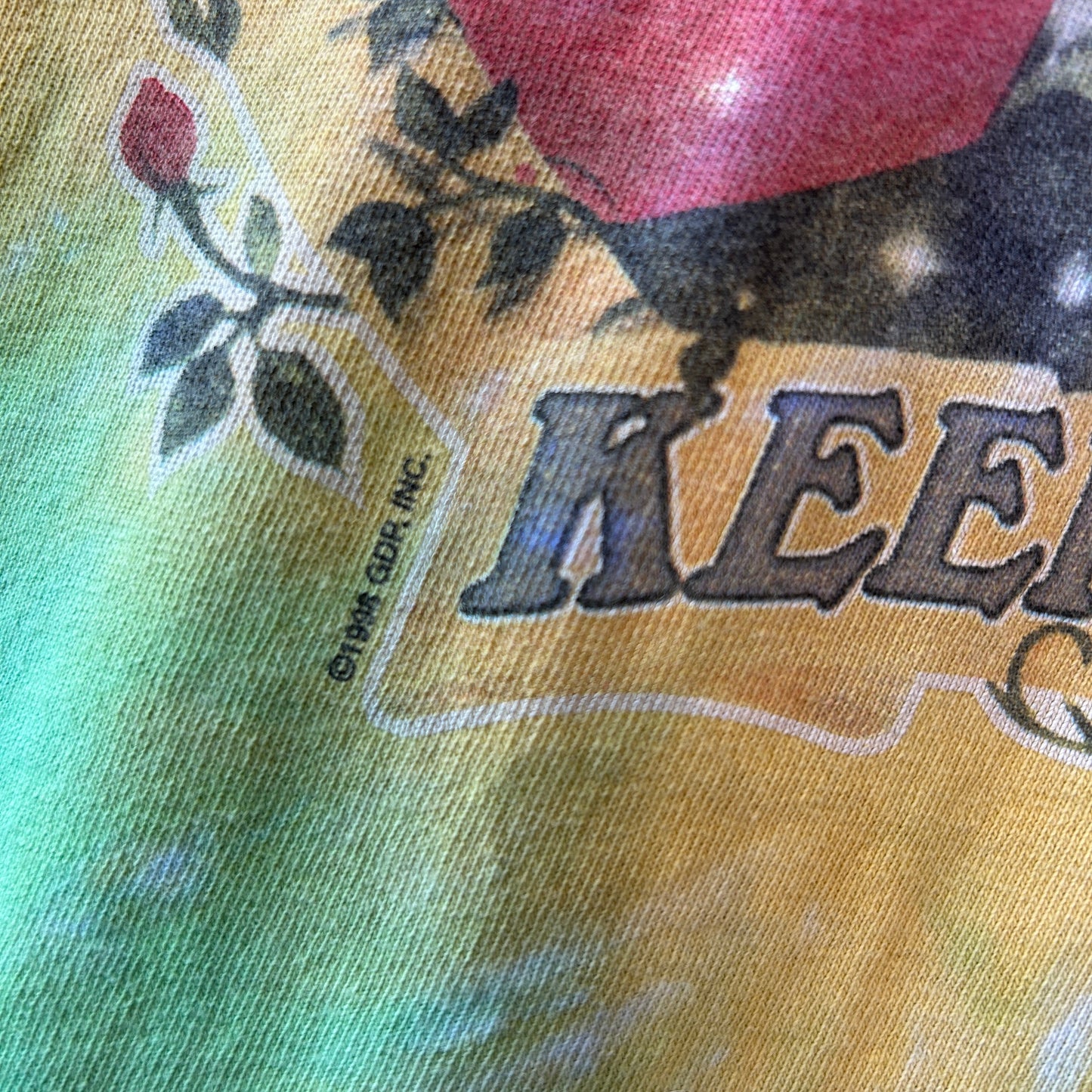 90's Grateful Dead グレイトフル・デッド KEEP IT GREEN タイダイTシャツ anvil (XL)/A6513T-SO