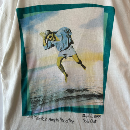 80's Jimmy Buffett ジミー・バフェット "HOT WATER" 1998 ツアーTシャツ 白 ヘインズ(L)/C1298T-SO