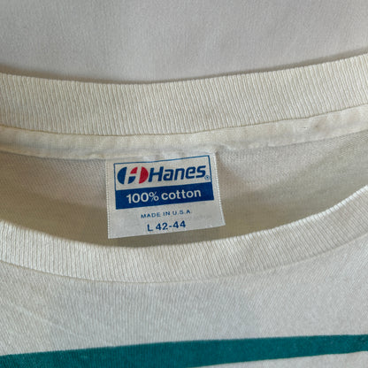 80's Jimmy Buffett ジミー・バフェット "HOT WATER" 1998 ツアーTシャツ 白 ヘインズ(L)/C1298T-SO