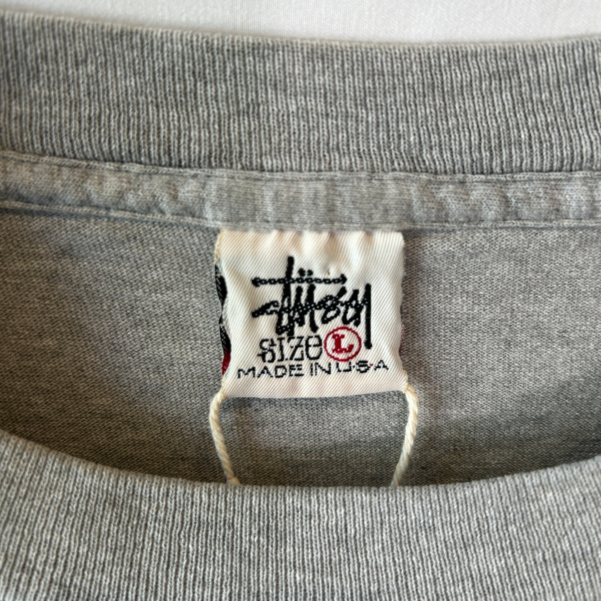 90's Stussy ステューシー "STUSSY SPORT" ロゴエンブレムTシャツ グレー(L)/C0822T-SO